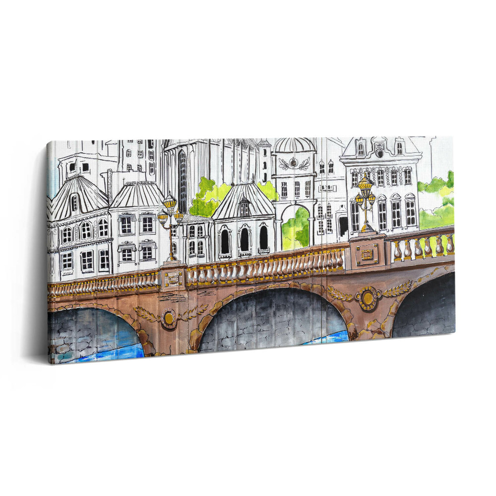 Imprimare tablou canvas 120x60 Cultura Graffiti Urban - Franța