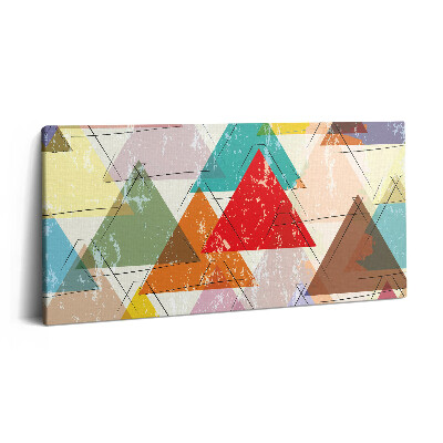 Imprimare tablou canvas 120x60 Model geometric triunghiular