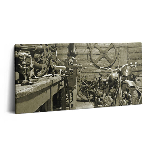 Imprimare tablou canvas 120x60 Motociclete vechi