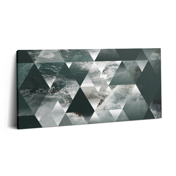 Imprimare tablou canvas 120x60 Abstracție geometrică a valurilor mării