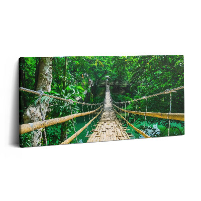 Imprimare tablou canvas 120x60 Un pod în pădurea din Filipine