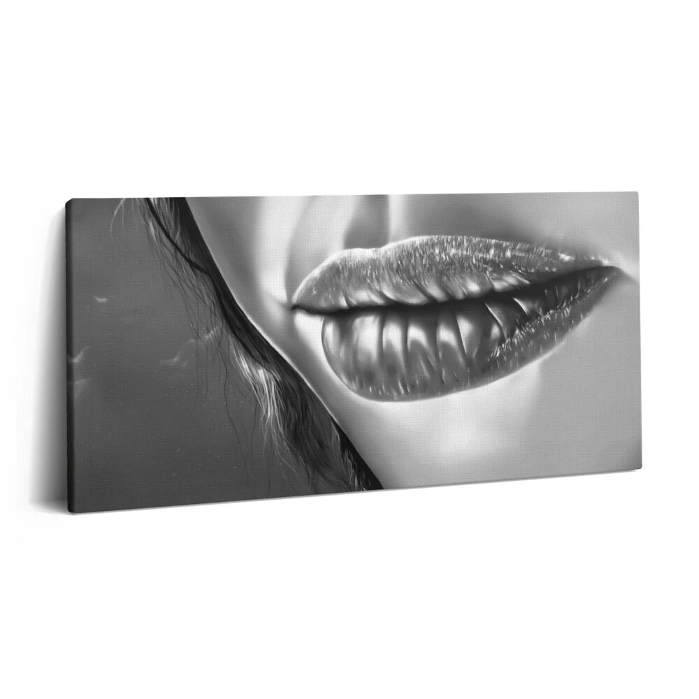 Imprimare tablou canvas 120x60 Buzele femeii