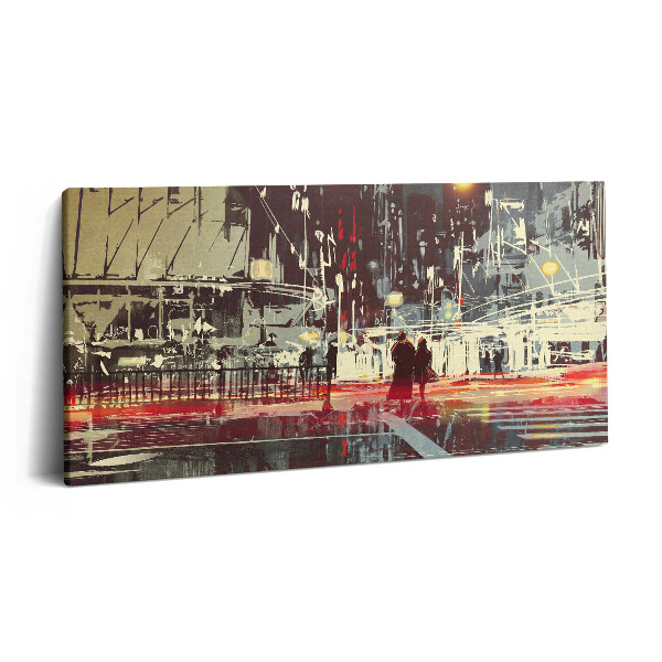 Imprimare tablou canvas 120x60 Scenă de oraș nocturnă