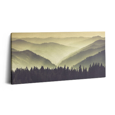 Imprimare tablou canvas 120x60 Pante muntoase încețoșate