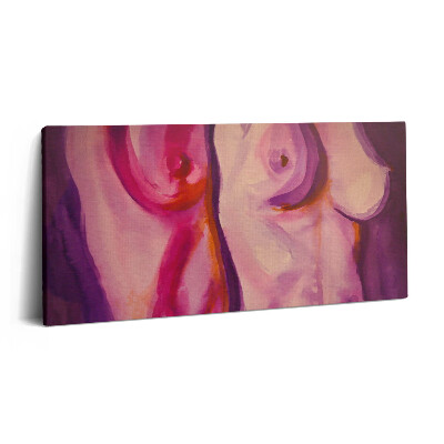 Imprimare tablou canvas 120x60 Pictura corpului și a sânilor feminini