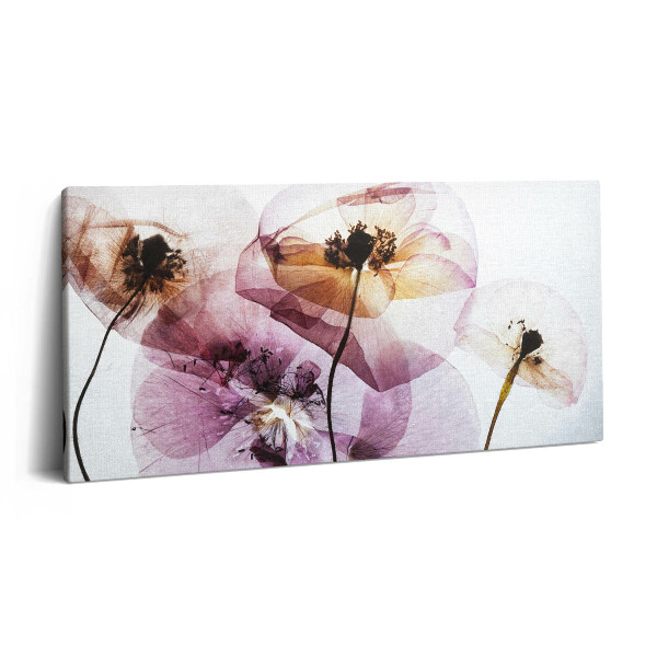 Imprimare tablou canvas 120x60 Flori de mac uscate