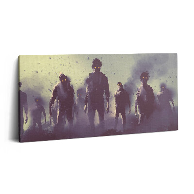 Imprimare tablou canvas 120x60 Zombi în noaptea de Halloween