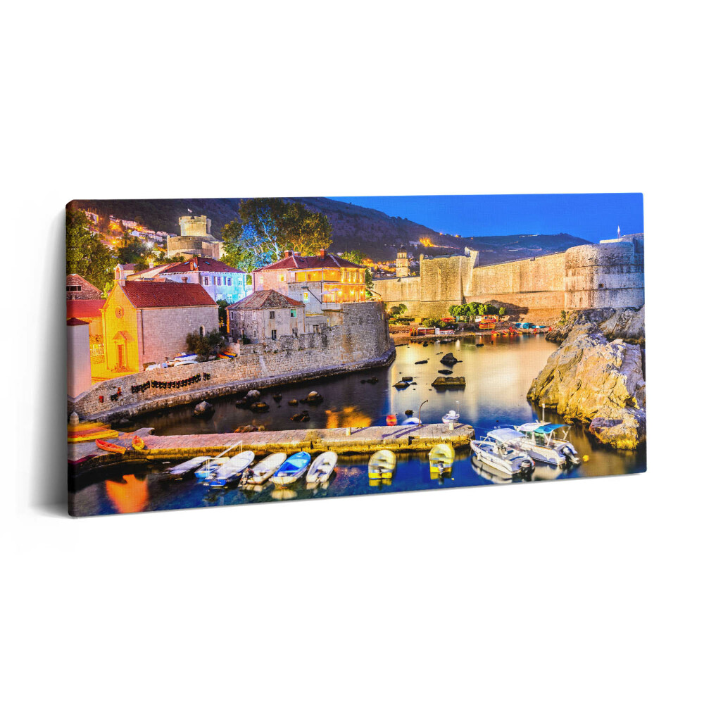 Imprimare tablou canvas 120x60 Golful Orașului Vechi noaptea