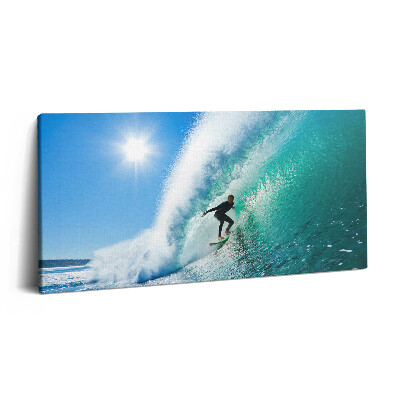 Imprimare tablou canvas 120x60 Surfing în Hawaii