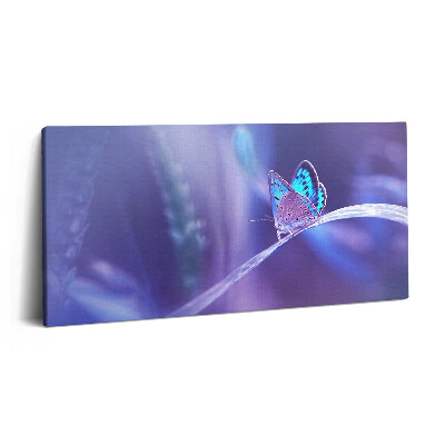 Imprimare tablou canvas 120x60 Fluture pe iarbă