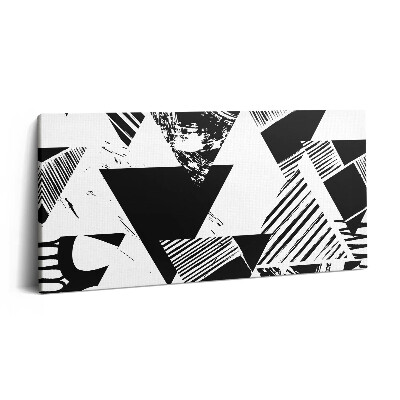 Imprimare tablou canvas 120x60 Triunghiuri cu model geometric abstract
