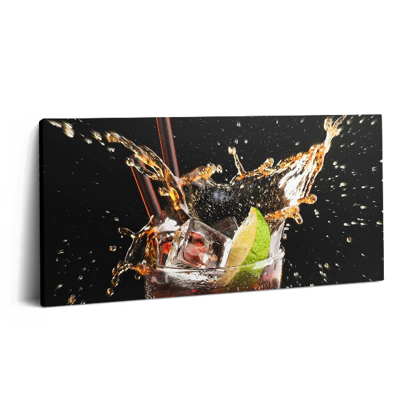 Imprimare tablou canvas 120x60 Bea cu gheață