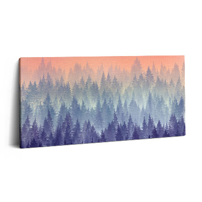 Imprimare tablou canvas 120x60 Pădurea în ceață