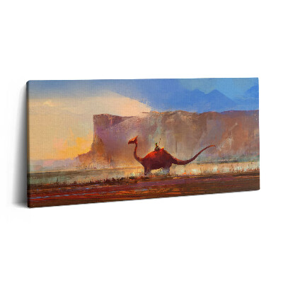 Imprimare tablou canvas 120x60 Dinozauri