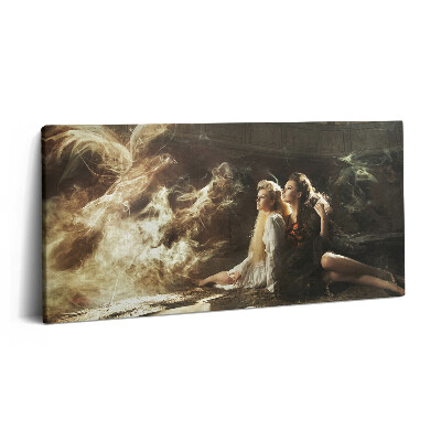 Imprimare tablou canvas 120x60 O fotografie cu două femei