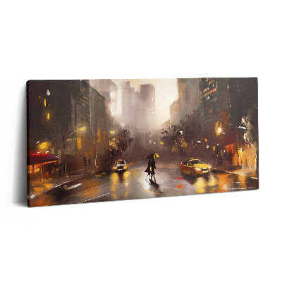 Imprimare tablou canvas 120x60 Vedere spre strada din New York