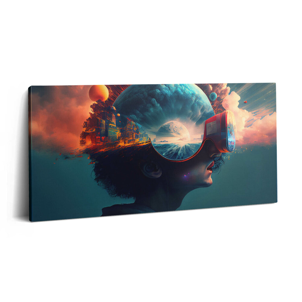 Imprimare tablou canvas 120x60 Lume virtuală futuristă