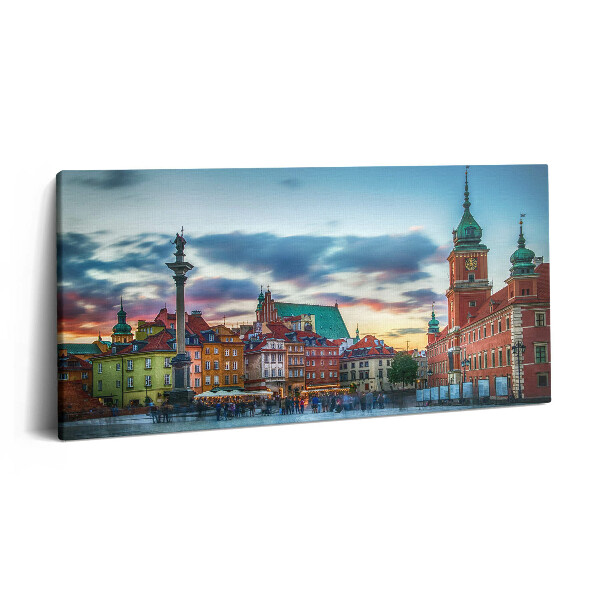 Imprimare tablou canvas 120x60 Castelul Orașului Vechi din Varșovia