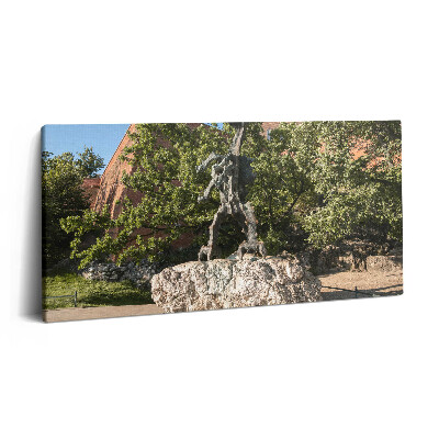 Imprimare tablou canvas 120x60 Monumentul Dragonului Wawel, Cracovia