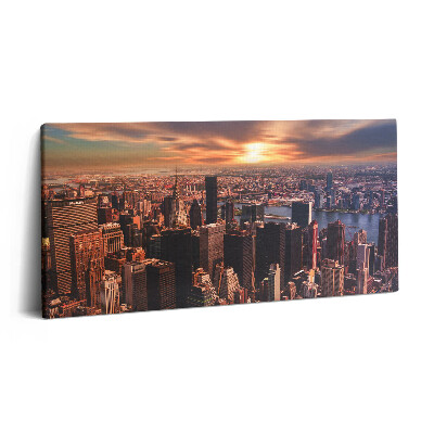 Imprimare tablou canvas 120x60 Peisaj urban din vestul New York-ului