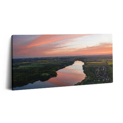 Imprimare tablou canvas 120x60 Vedere aeriană a lacului