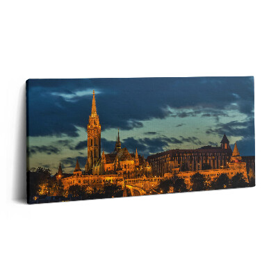 Imprimare tablou canvas 120x60 Biserica Matthias din Budapesta, Ungaria