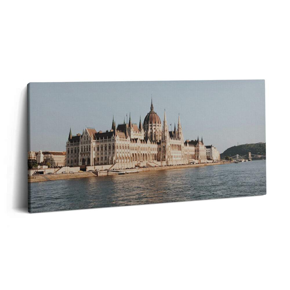 Imprimare tablou canvas 120x60 Clădirea Parlamentului din Budapesta