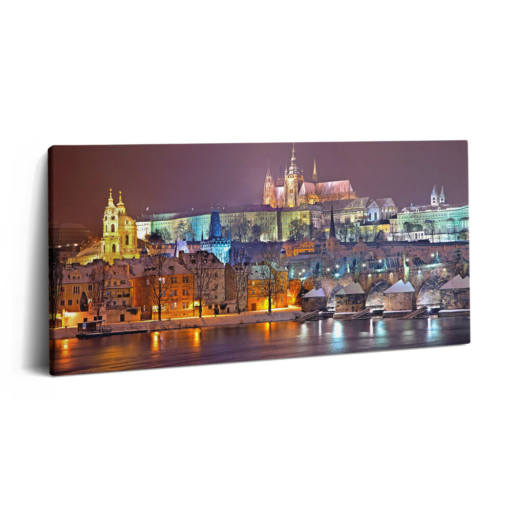 Imprimare tablou canvas 120x60 Cartierul Castelului din Praga