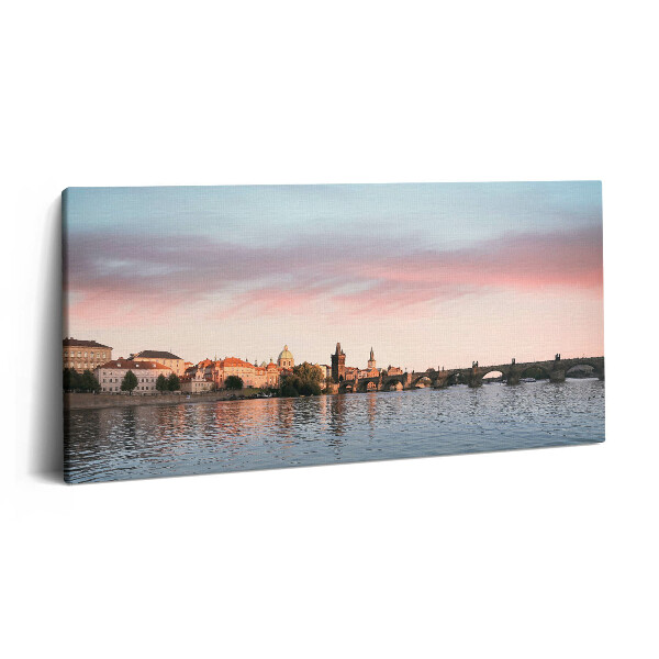 Imprimare tablou canvas 120x60 Podul Carol din Praga