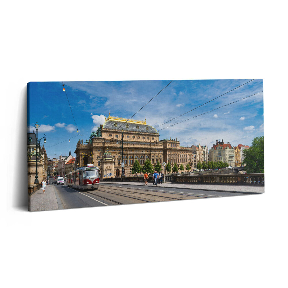 Imprimare tablou canvas 120x60 Teatrul Național din Praga