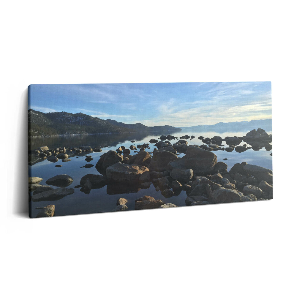 Imprimare tablou canvas 120x60 Pietre sub un cer înnorat