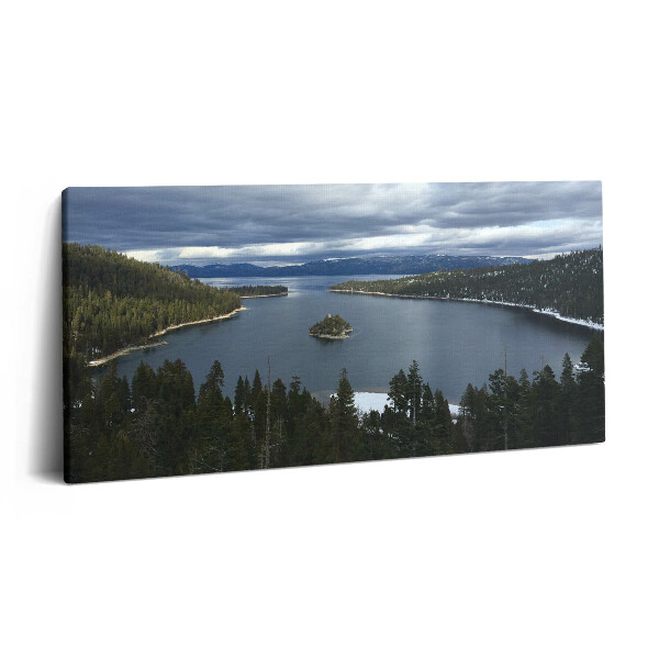 Imprimare tablou canvas 120x60 Peisaj lacustru