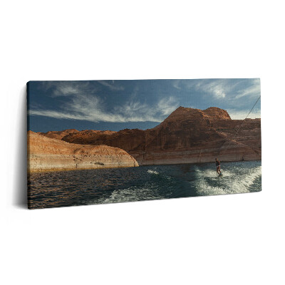 Imprimare tablou canvas 120x60 O persoană care merge pe schi nautic