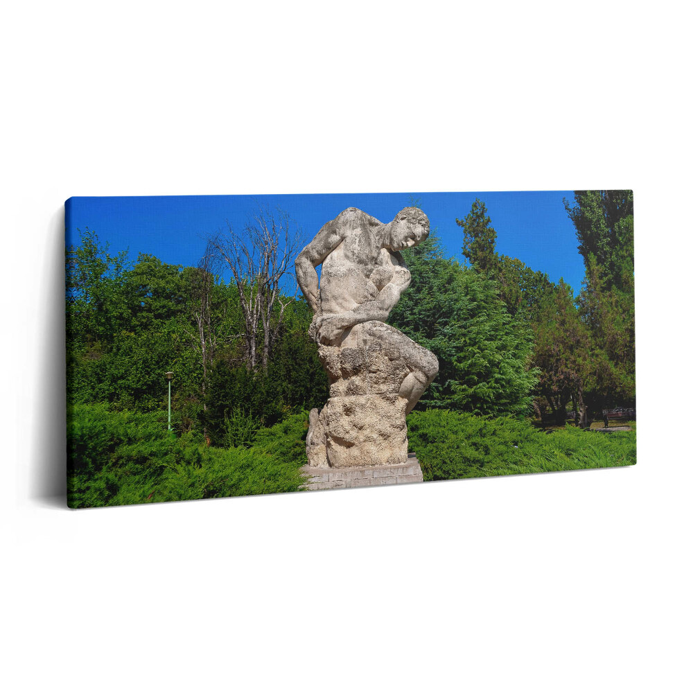 Imprimare tablou canvas 120x60 O sculptură gigantică din București