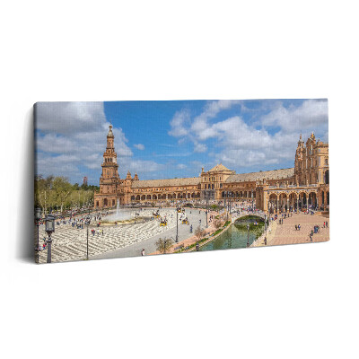 Imprimare tablou canvas 120x60 Plaza de España din Sevilla