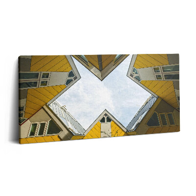 Imprimare tablou canvas 120x60 Case în Rotterdam