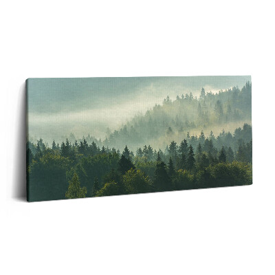 Imprimare tablou canvas 120x60 Munții Beskid la răsărit