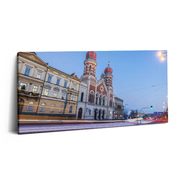 Imprimare tablou canvas 120x60 Marea Sinagogă din Pilzno
