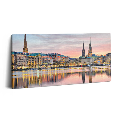 Imprimare tablou canvas 120x60 Alster în Hamburg