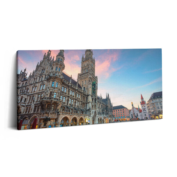 Imprimare tablou canvas 120x60 Marienplatz în München