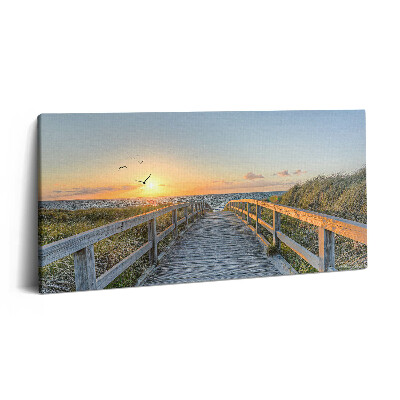 Imprimare tablou canvas 120x60 Vacanțe la plajă în Germania