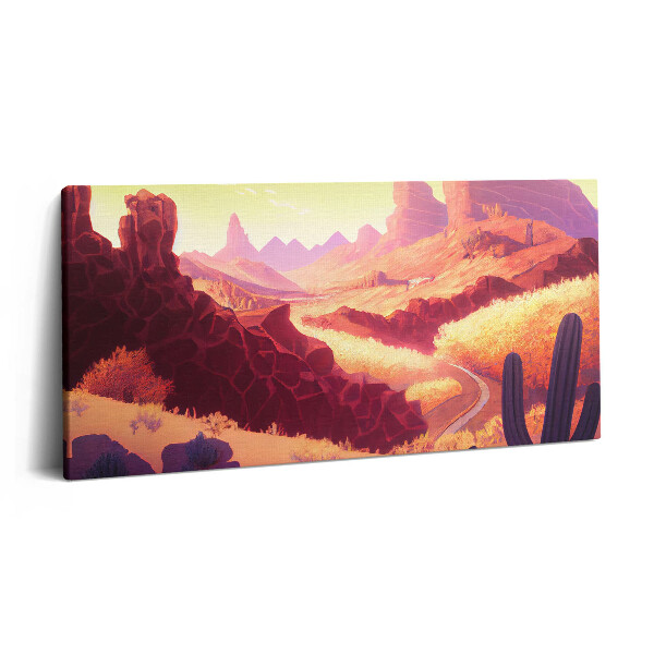Imprimare tablou canvas 120x60 Ilustrație a deșertului Arizona