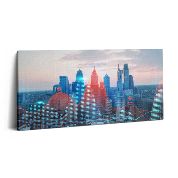 Imprimare tablou canvas 120x60 Zgârie-norii din Philadelphia