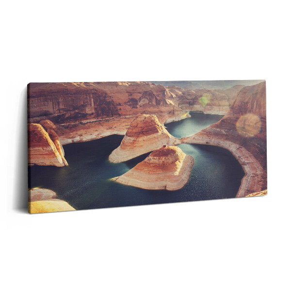 Imprimare tablou canvas 120x60 Lacul Powell din SUA