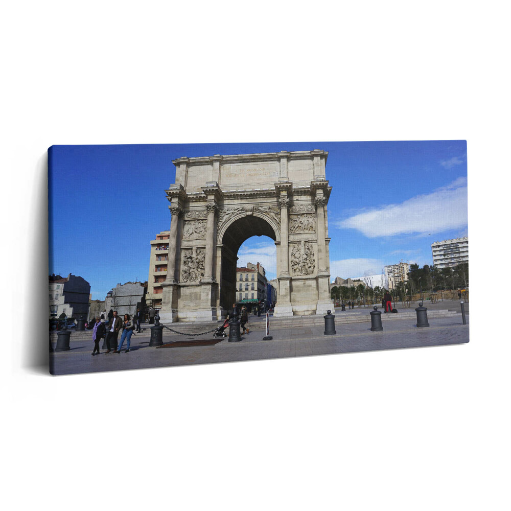 Imprimare tablou canvas 120x60 Arcul de Triumf din Marsilia, Franța