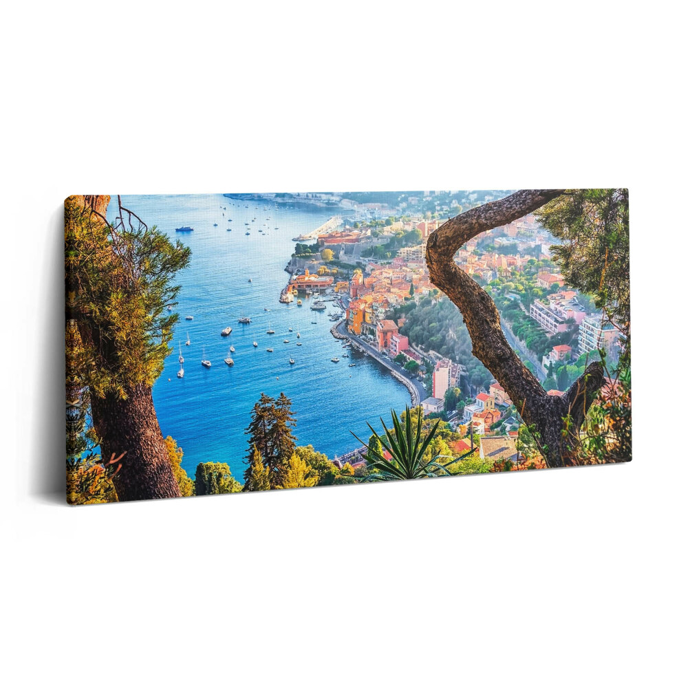 Imprimare tablou canvas 120x60 Satul Villefranche-sur-Mer