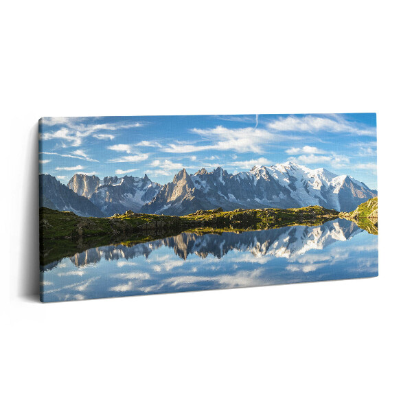 Imprimare tablou canvas 120x60 Alpii francezi din Valea Chamonix