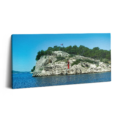 Imprimare tablou canvas 120x60 Ruta pitorească din Split, Croația