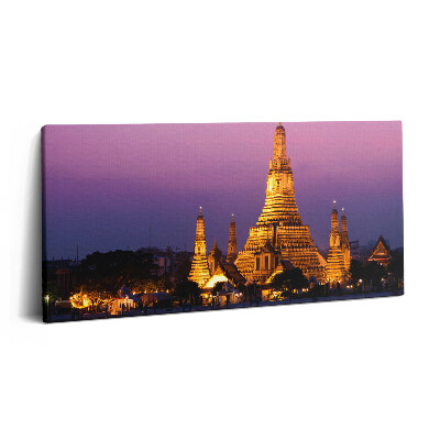 Imprimare tablou canvas 120x60 Templu în Bangkok, Thailanda