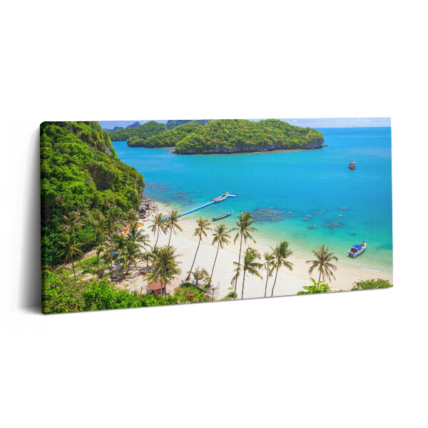 Imprimare tablou canvas 120x60 Parcul Național Koh Samui din Thailanda